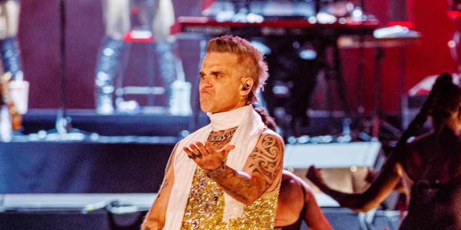 Robbie Williams trug auch ab und zu einen Spiky Vokuhila.
