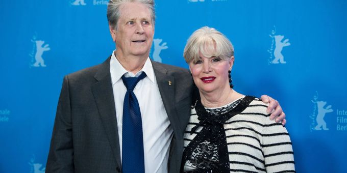 US-Sänger Brian Wilson und seine Frau und Managerin Melinda Ledbetter 2015 auf der Berlinale in Berlin. Brian Wilson