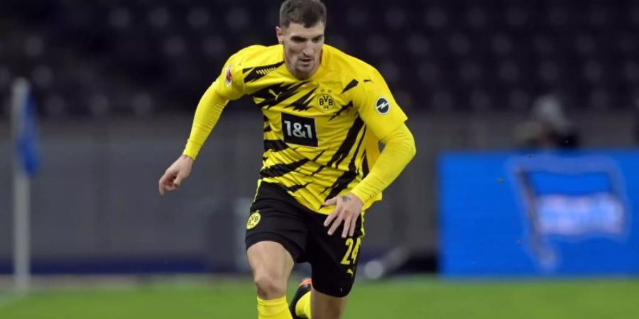 Fehlt dem BVB gegen Lazio Rom: Thomas Meunier. Foto: Soeren Stache/dpa-Zentralbild/ZB