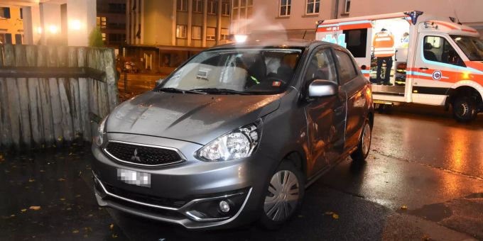 Verkehrsunfall mit Verletztem. Verkehrsunfall mit Verletztem