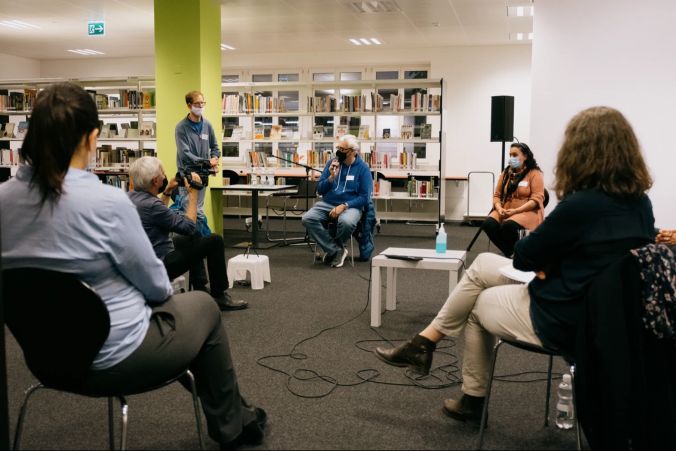Christoph vom Verein «Mensch zuerst» plädiert für selbstbestimmte Teilhabe und Erklärvideos.