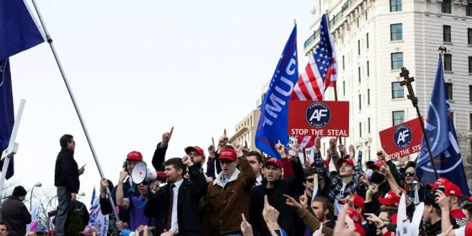 Demonstration von Trump-Anhängern in Washington Donald Trump