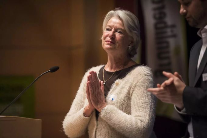 Alt Ständerätin Verena Diener wird nach ihrem Rücktritt verabschiedet, an der Delegiertenversammlung der Grünliberalen Partei Schweiz im Februar 2016, Verena Diener GLP