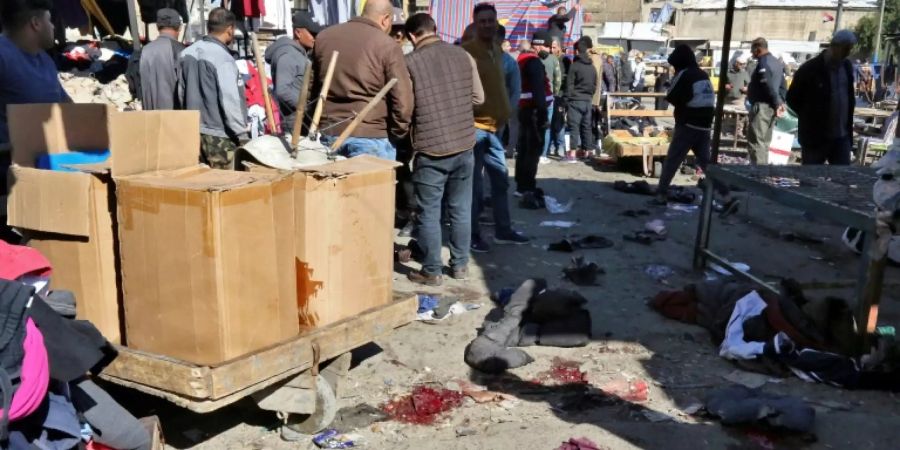 Anschlagsort im Herzen Bagdads