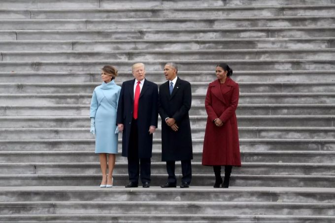 Barack Obama übergab das Präsidentschaftsamt persönlich an Donald Trump. Inauguration Donald Trump