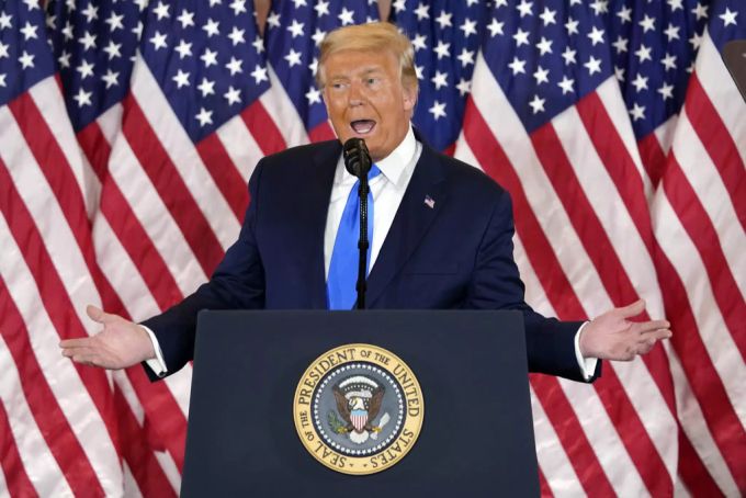 Donald Trump klagt auf Twitter über Wahlbetrug. Donald Trump
