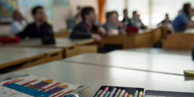 Ein Schulzimmer in der Schweiz.