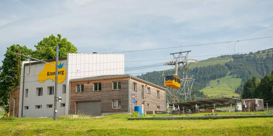 Die Luftseilbahn Jakobsbad–Kronbergim im Kanton Appenzell Innerrhoden.