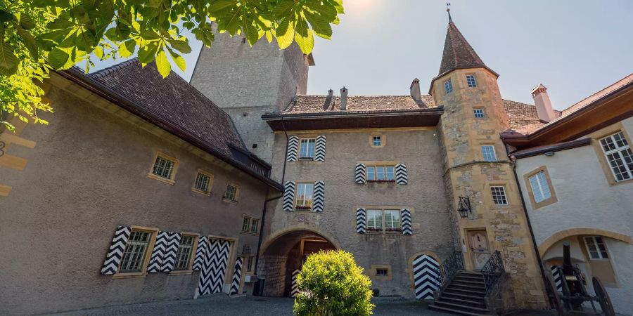 Der Schlosshof des Schloss Murten.