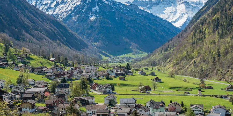 Sernftal-Engi in Glarus Süd.