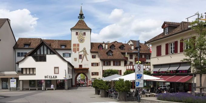 Das Obere Stadttor an der Rathhausstrasse in Liestal BL. Das Obere Stadttor an der Rathhausstrasse in Liestal BL.