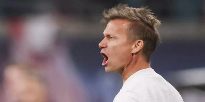 Nimmt seine Spieler gegen Freiburg in die Pflicht: Leipzig-Coach Jesse Marsch. Foto: Jan Woitas/dpa-Zentralbild/dpa Nimmt seine Spieler gegen Freiburg in die Pflicht: Leipzig-Coach Jesse Marsch. Foto: Jan Woitas/dpa-Zentralbild/dpa