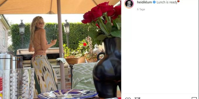 Heidi Klum liebt Essen. Ihr Vater Günther hat nun auch eine eigene Lokalität. Heidi Klum