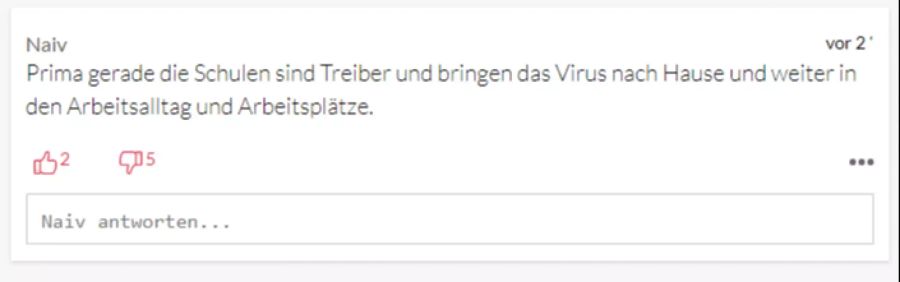 «Naiv» versteht nicht, warum die Schulen nicht stärker in die Pflicht genommen werden. Der Bundesrat verzichtet vorerst auf repetitive Tests.