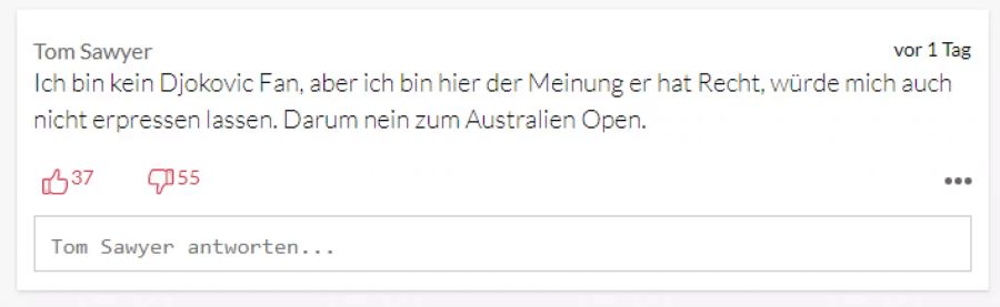 Sogar Kritiker des Spielers stärken ihm den Rücken.