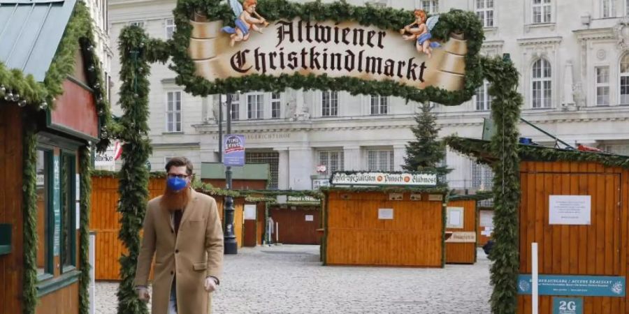 Österreich befand sich seit dem 22.11.2021 in einem bundesweiten Lockdown, um die Verbreitung des Coronavirus einzudämmen. (Archivbild). Foto: Lisa Leutner/AP/dpa