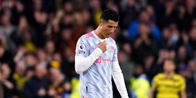 Cristiano Ronaldo nach der 1:4-Niederlage gegen Watford. Cristiano Ronaldo