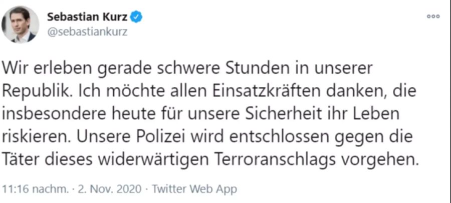 Wien Terror Kurz