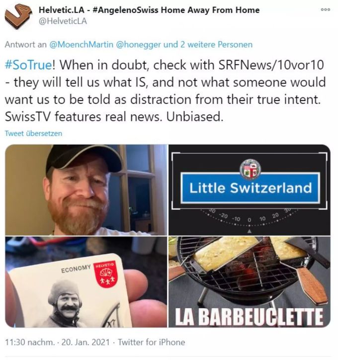 Ein Auslandsschweizer schwärmt von SRF-News. la