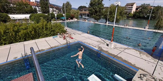 Das Strandbad in Olten ist im Sommer ein beliebter Ort für die Oltner. Strandbad Olten