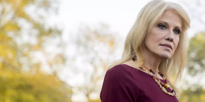 Kellyanne Conway soll ein Nacktbild ihrer Tochter geteilt haben. donald trump