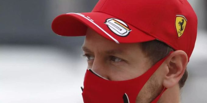 Fährt zum letzten Mal für Ferrari: Sebastian Vettel. Foto: Hamad Mohammed/Pool Reuters/AP/dpa