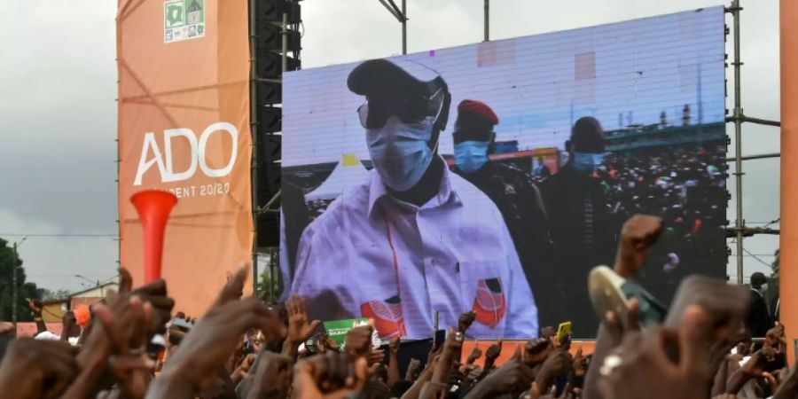Wahlkundgebung von Staatschef Alsassane Ouattara