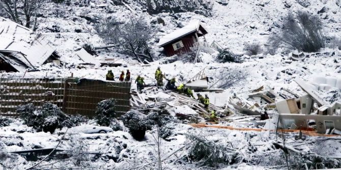 Erdrutsch Norwegen