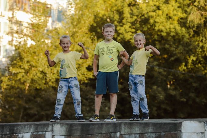 Praktisch: Wenn die Nummer grösser anschliessend vererbt werden kann. Nummer grösser T-Shirt Kleidung