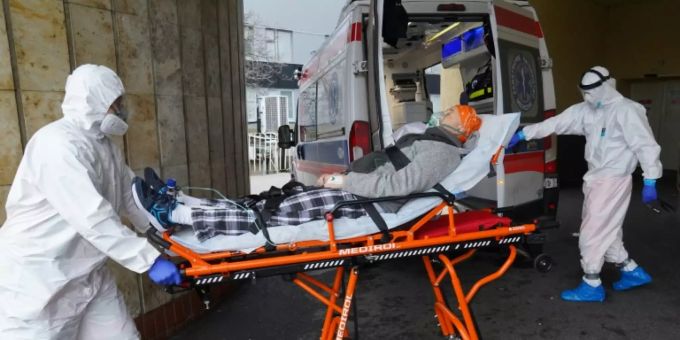 Corona-Patient in Warschau Corona-Patient in Warschau