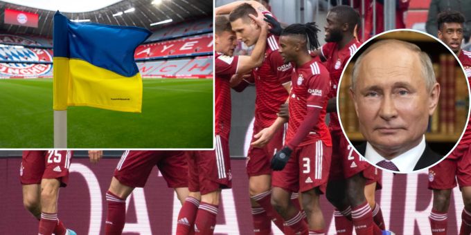 Ukraine-Flaggen - Putin lässt in Russland sogar Bayern-Spiel zensieren