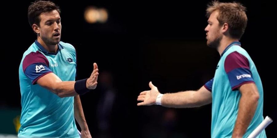 Andreas Mies und Kevin Krawietz ziehen bei den Australian Open in die zweite Runde ein. (Archivbild). Foto: John Walton/PA Wire/dpa