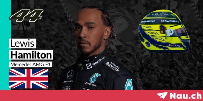 Lewis Hamilton startet 2022 für Mercedes in der Formel 1. Lewis Hamilton Formel 1