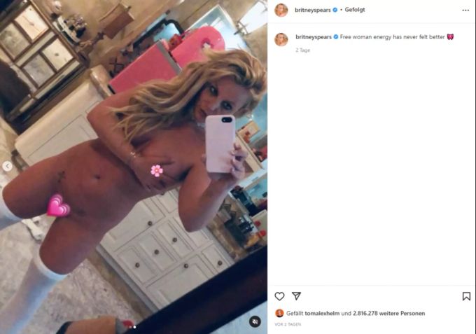 Britney Spears feiert ihre Freiheit mit freizügigen Schnappschüssen. Ob sie sich dabei bei Irina Beller inspiriert hat? Britney Spears Irina Beller