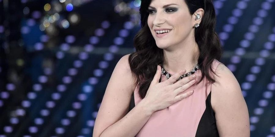 Die italienische Sängerin Laura Pausini moderiert den ESC. Foto: Claudio Onorati/ANSA/dpa