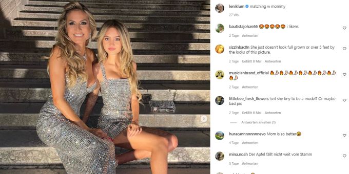 Heidi Klum und ihre mittlerweile weltberühmte Tochter Leni. Heidi Klum