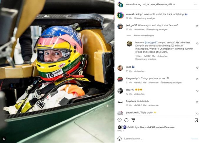 Jacques Villeneuve wollte mit Vanwall in Le Mans nach dem Sieg greifen. Jacques Villeneuve Le Mans