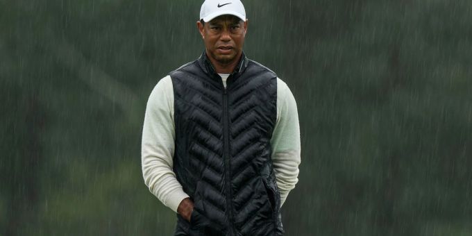 Tiger Woods aus den USA bei den US Masters in Augusta. Tiger Woods aus den USA bei den US Masters in Augusta.
