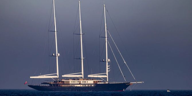 Jeff Bazos’ Yacht auf Mallorca.