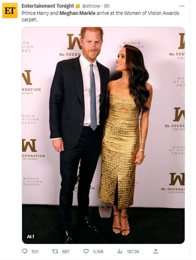 Neben Meghan Markle wurde Prinz Harry gestern fast zur Nebensache. Meghan Markle