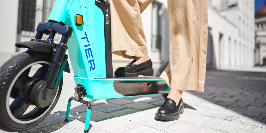 E-Trottinetts der Firma "Tier".