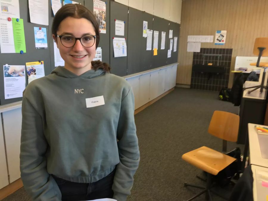 Fabia Schülerin Unterricht