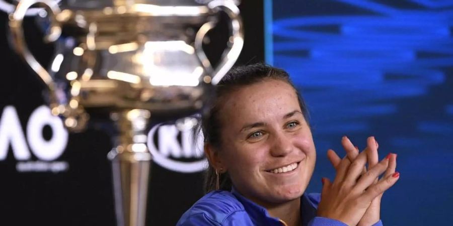 Hat sich einen Traum erfüllt: Sofia Kenin, Australian-Open-Siegerin. Foto: Andy Brownbill/AP/dpa