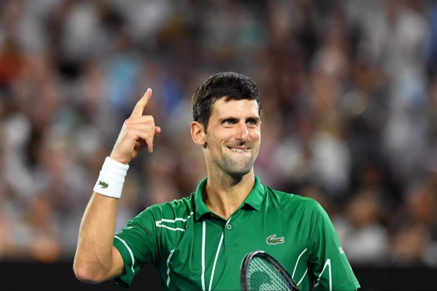 Novak Djokovic kommt Federers Rekord näher und liegt aktuell auf Rang drei: 281 Wochen war er die Nummer 1.