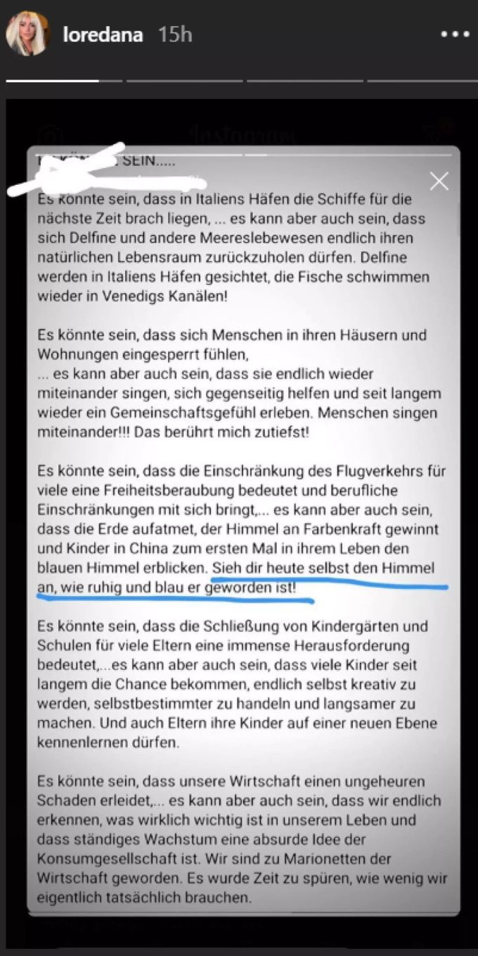 Dieses Statement teilte Loredana zur Corona-Krise. Es sorgt für Stirnrunzeln. Loredana