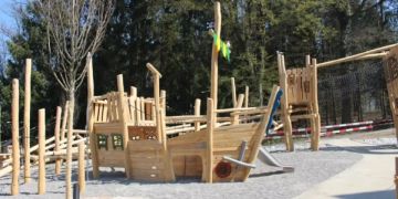 Die Waldoase im Schul- und Sportzentrum Hinterleisibach nimmt Form an.