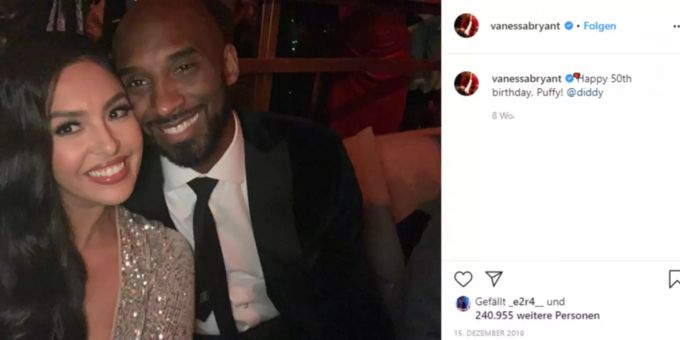 Vanessa, die Witwe von Kobe Bryant, lässt ihren Gefühlen auf Instagram freien Lauf. kobe bryant