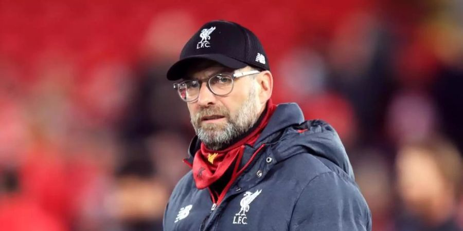 Jürgen Klopp freut sich wenigstens beim Online-Training über Kontakt zu seinen Spielern. Foto: Peter Byrne/PA Wire/dpa