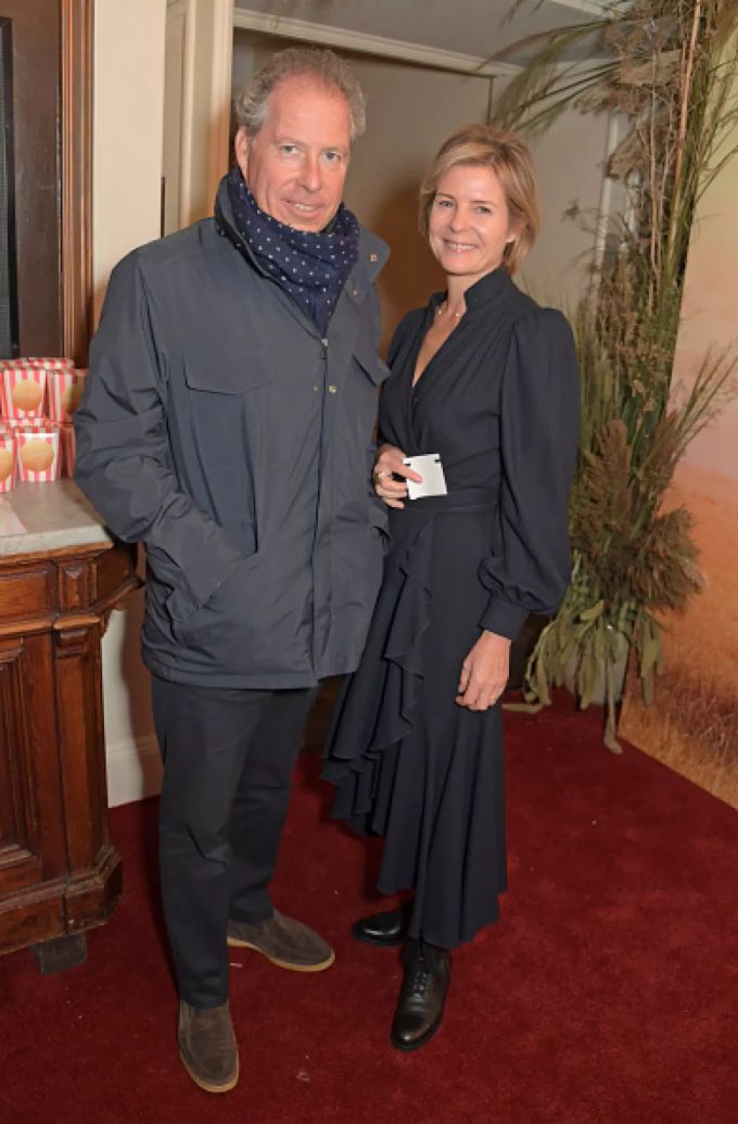 David Armstrong-Jones, Neffe von Queen Elizabeth, mit Frau Serena. Queen Elizabeth Neffe