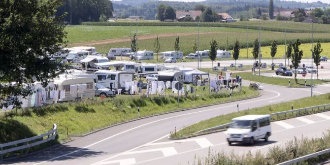 Transitplatz fahrende wileroltigen